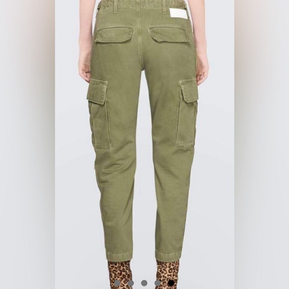 NWOT RE/DONE Originals Women’s Army Green Designer Cargo Pants - Size 26 - Picture 2 of 15